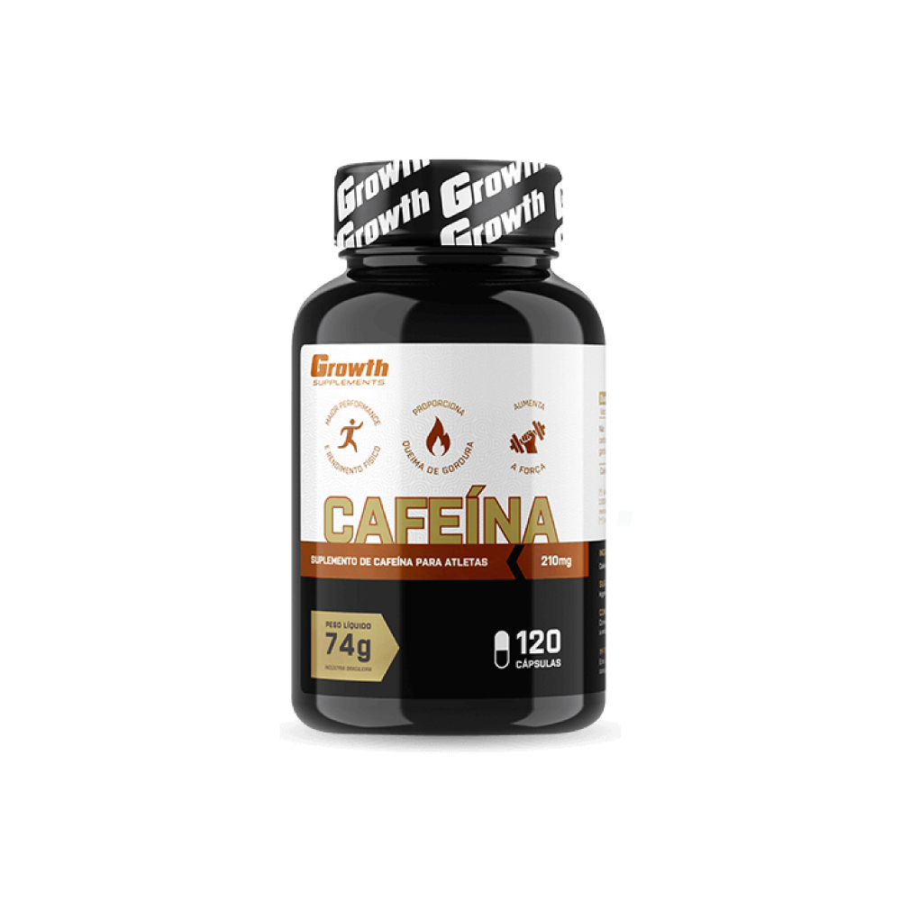 Cafeína 210mg - Growth Supplements - BH Suplementos