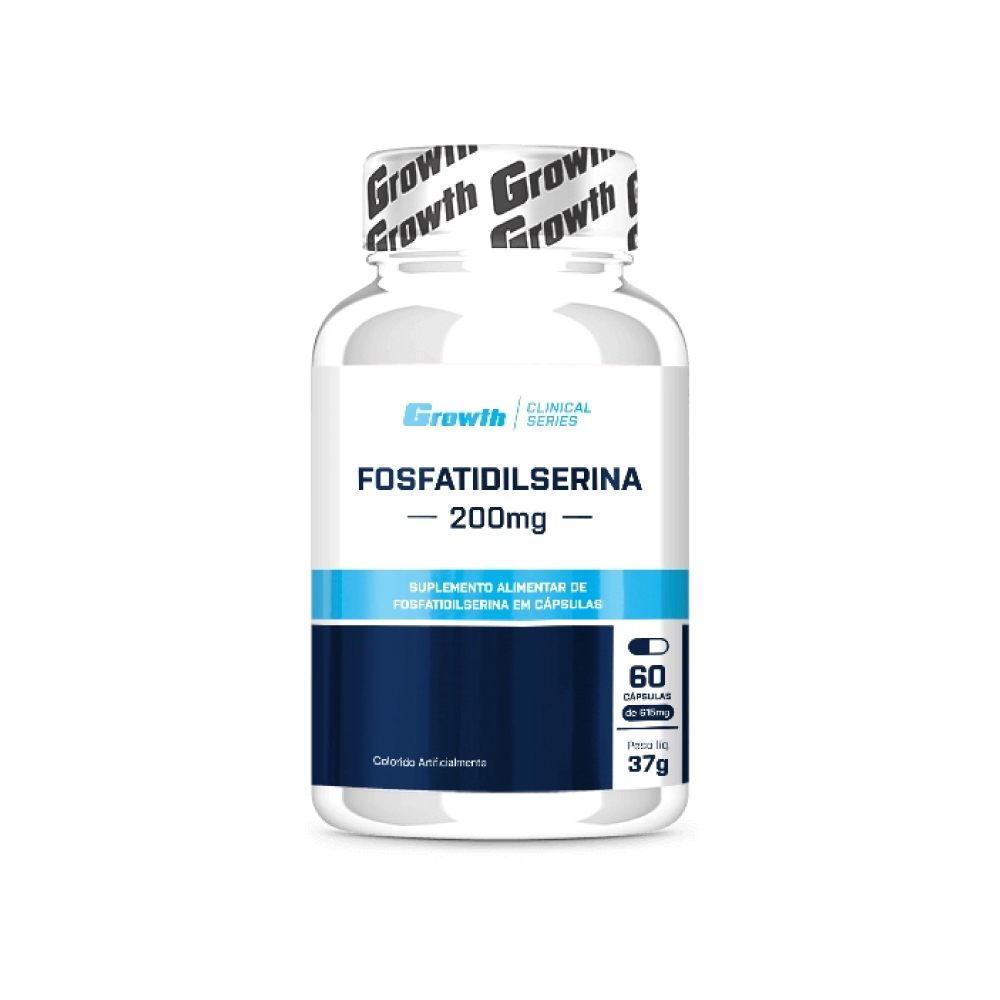FOSFATIDILSERINA 200mg 60 Cápsulas - Growth Supplements - BH Suplementos