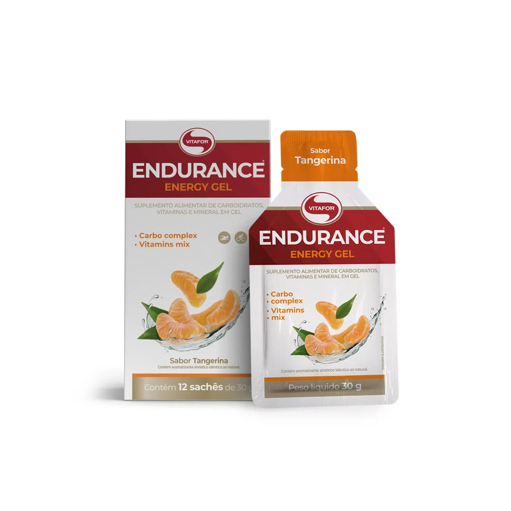 Endurance Energy Gel 12 Sachês De 30g Vitafor Bh Suplementos 7314