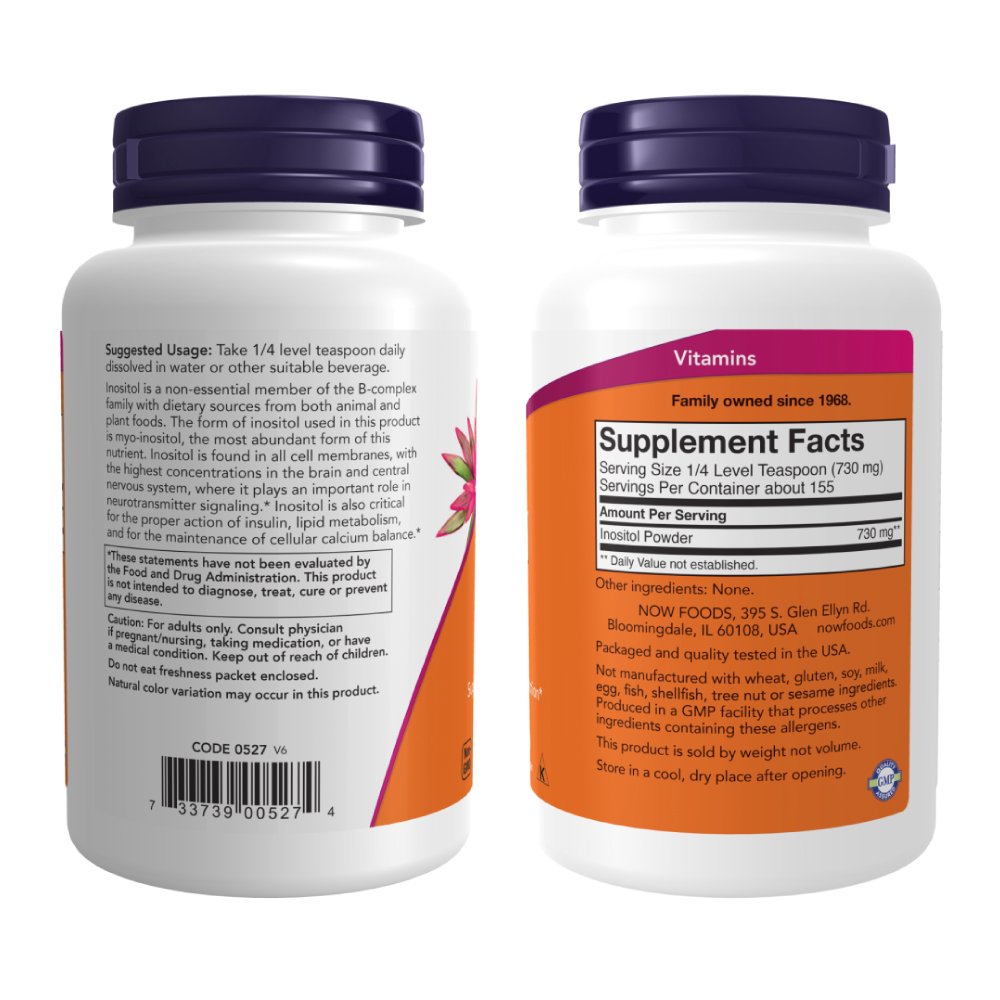 Inositol Powder (Em pó) 113g - Now Foods - BH Suplementos