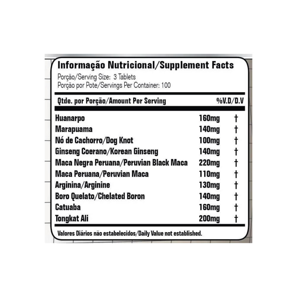 Tribulus Terrestris TRIBX 95 Full 1500mg 300 Tabletes - HS - BH Suplementos