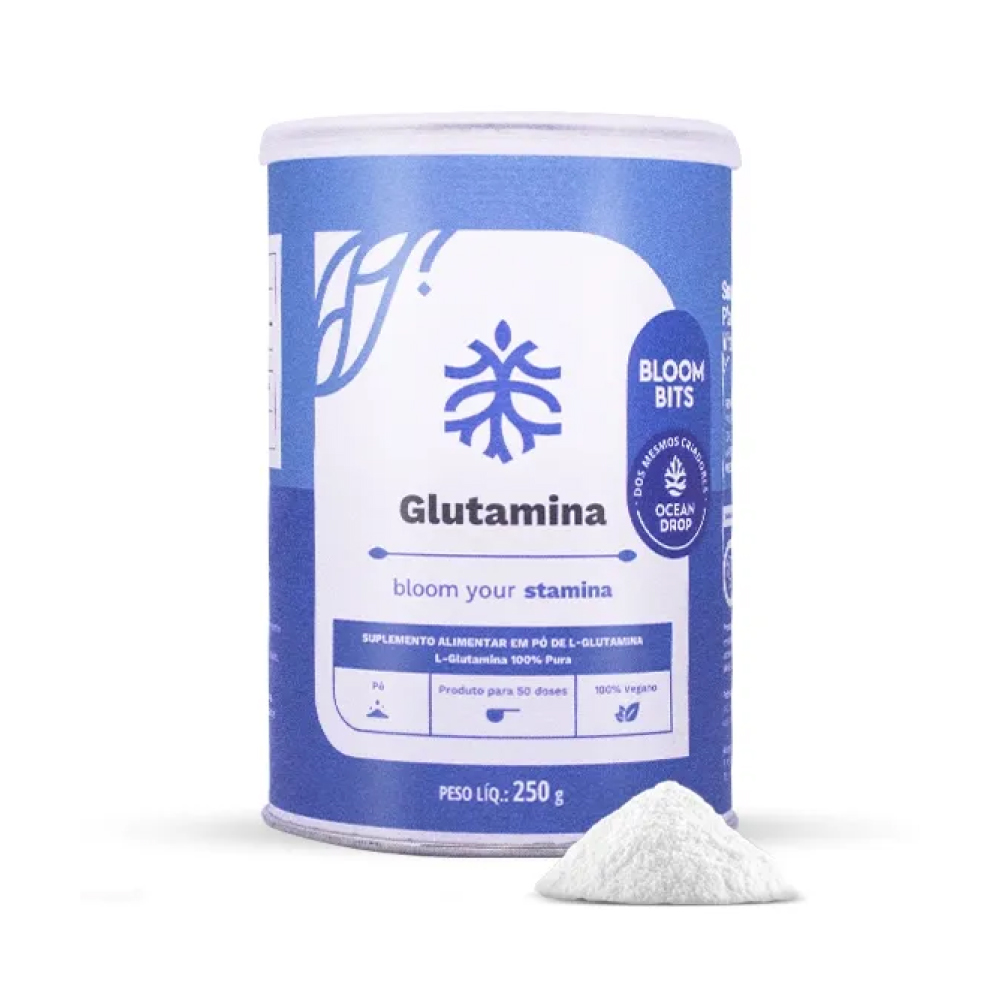 Glutamina 250g Bloom Bits - Ocean Drop - BH Suplementos