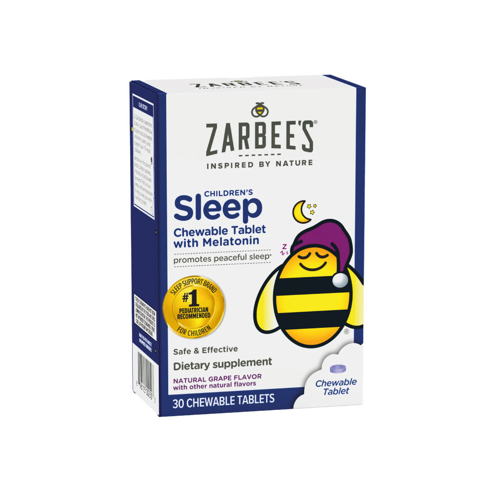 Children’s Sleep Chewable Tablet com Melatonina 30 Tabletes Zarbee's