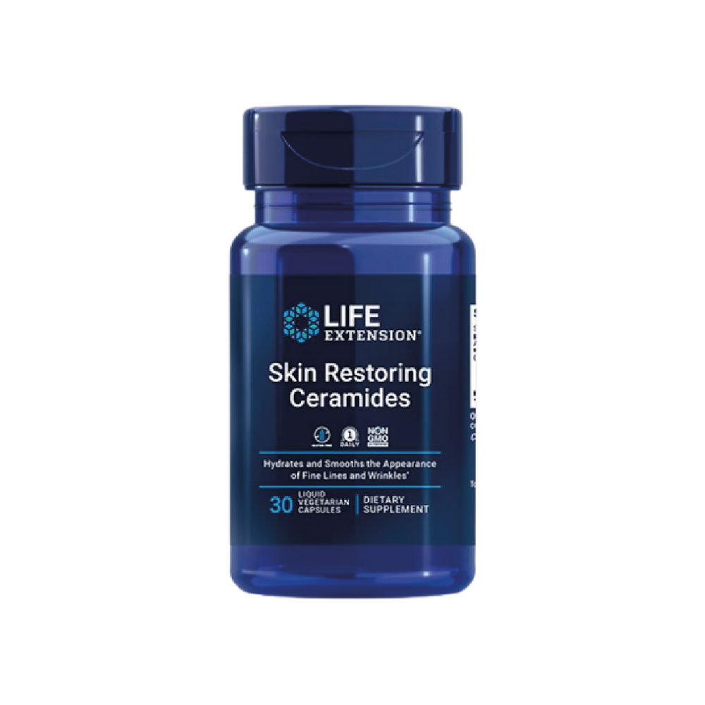 Complément Alimentaire Life Extension Céramides - 30 Capsules Pour Reconstruire Et Hydrater La Peau - Neuf Sous Blister