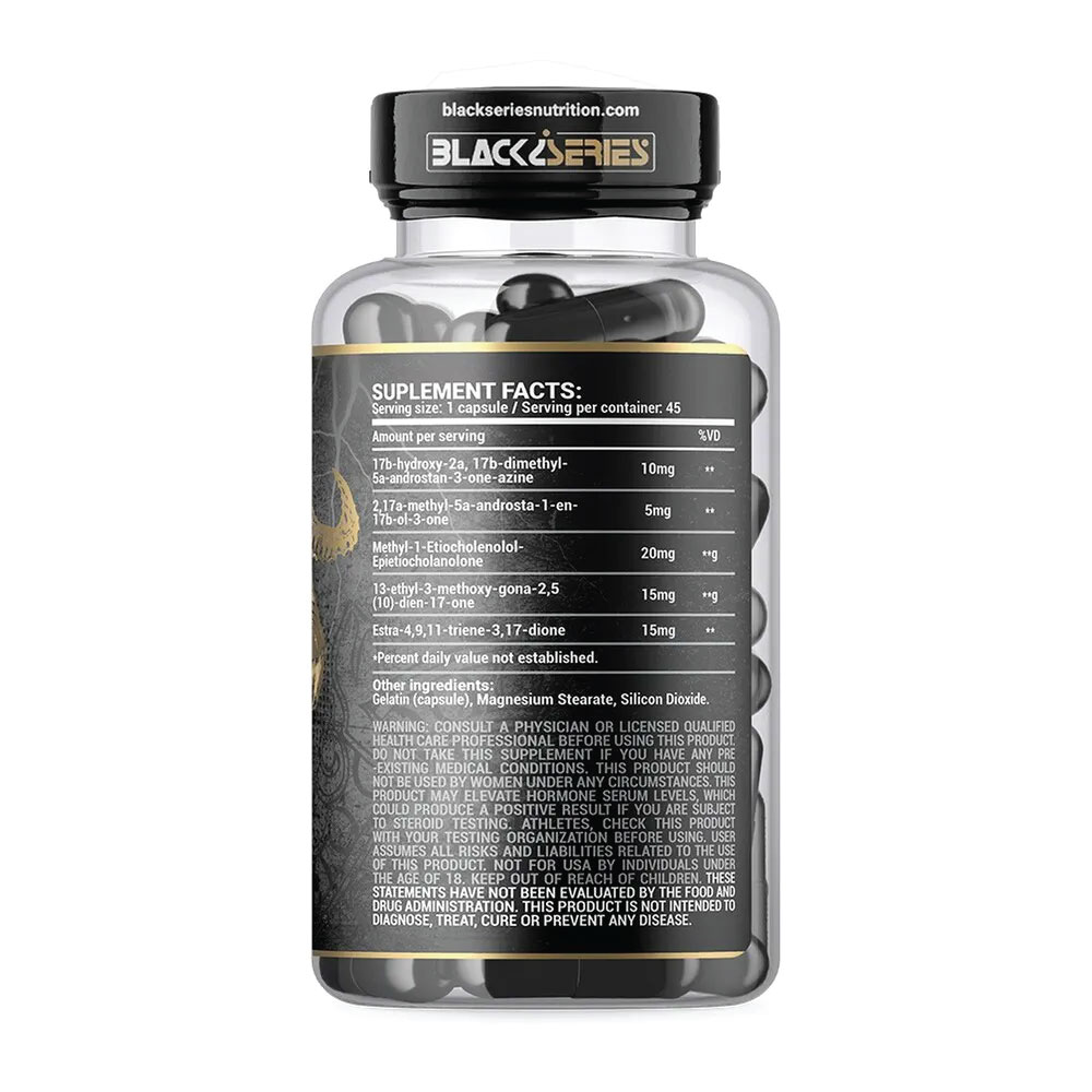 O2 Black Capsulas Loki 45 Cápsulas - Black Series - BH Suplementos