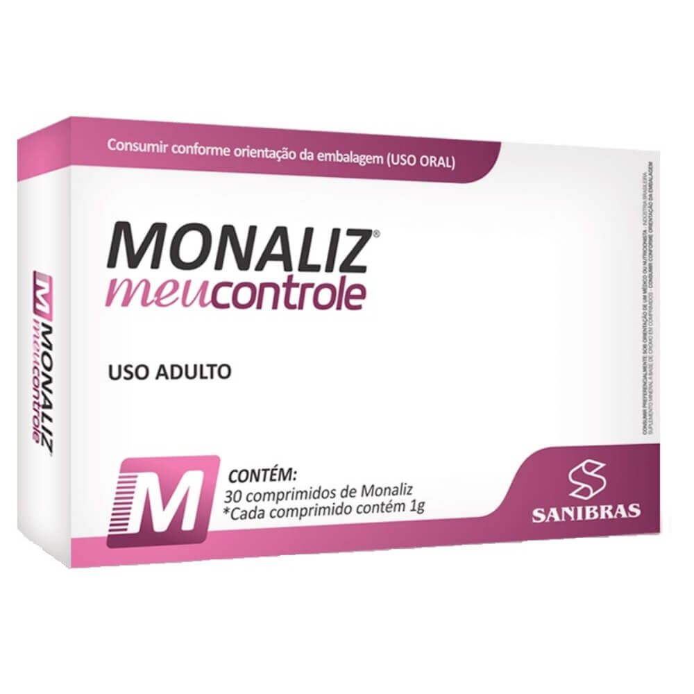 5x Monaliz Meu Controle (5x 30 comprimidos) - Sanibrás - Indaia Delta