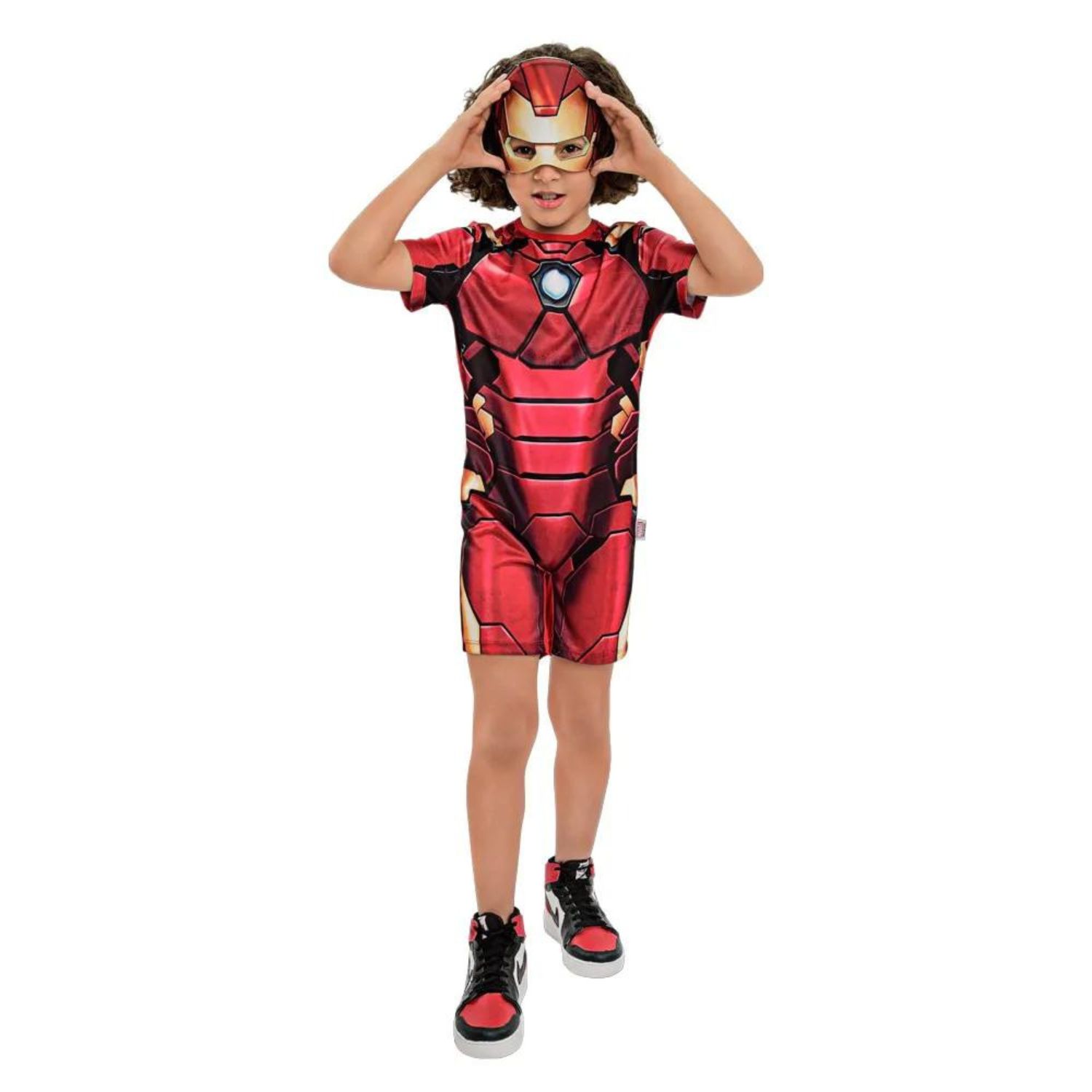 Fantasia Roupa Homem Aranha Infantil Macacão Curto Tamanho de 3 a 12 Anos -  Fantasia Kids