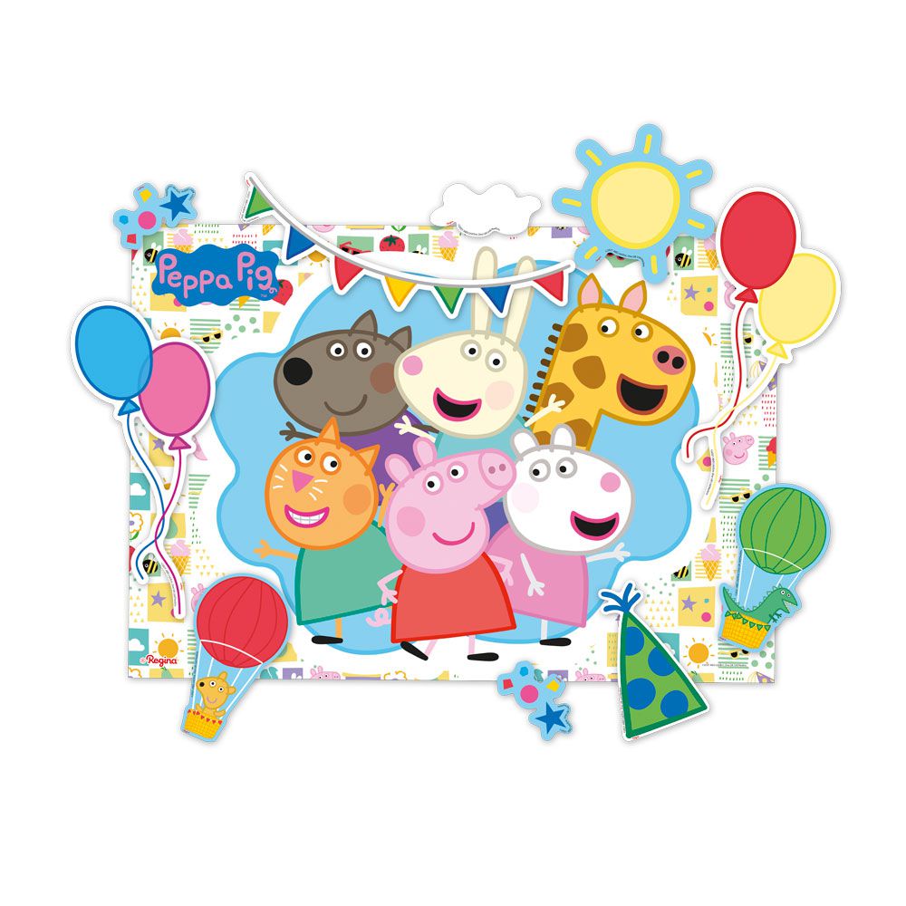 Painel Cor Mais Viva Decoração Peppa Pig Festa 100x78cm - Regina