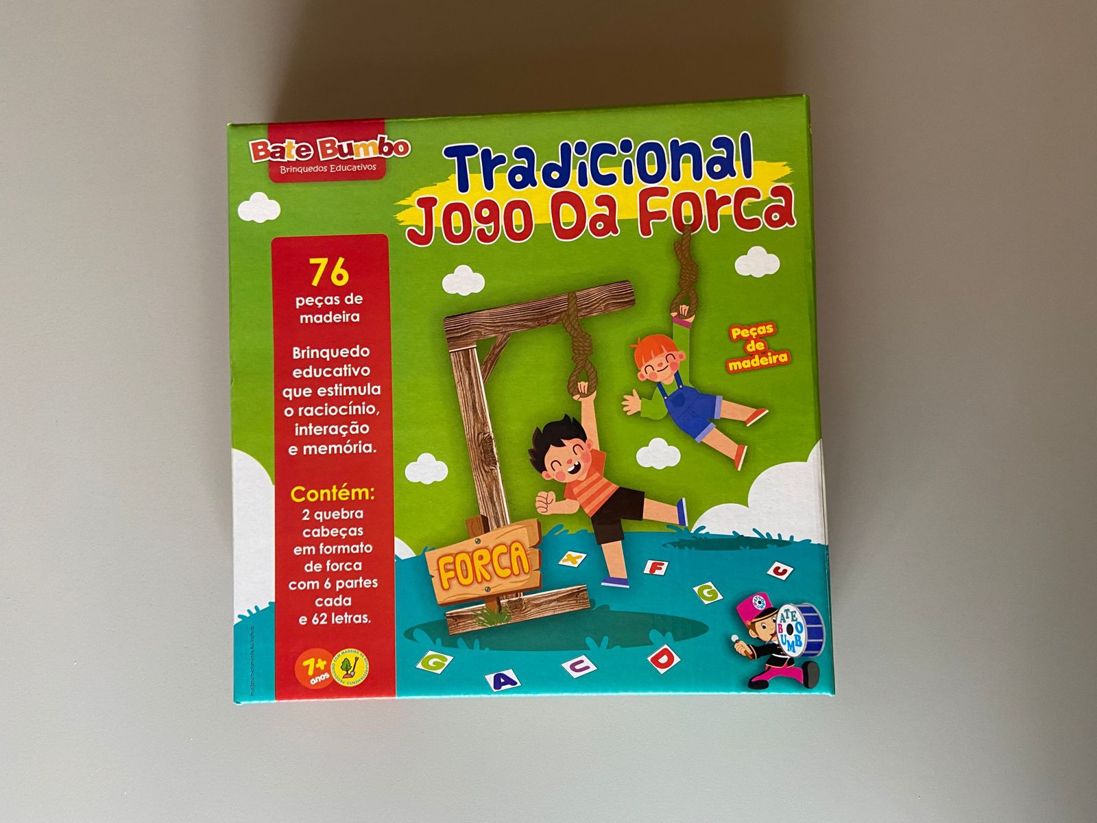 Jogo Forca Pais & Filhos Educativo Logica Raciocino Infantil