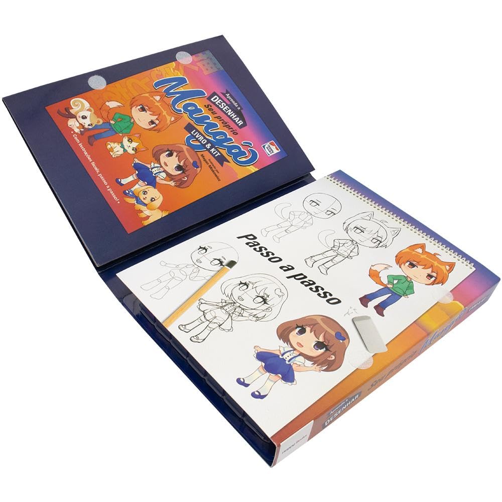 Livro Kit Aprenda A Desenhar Mang Lalalume