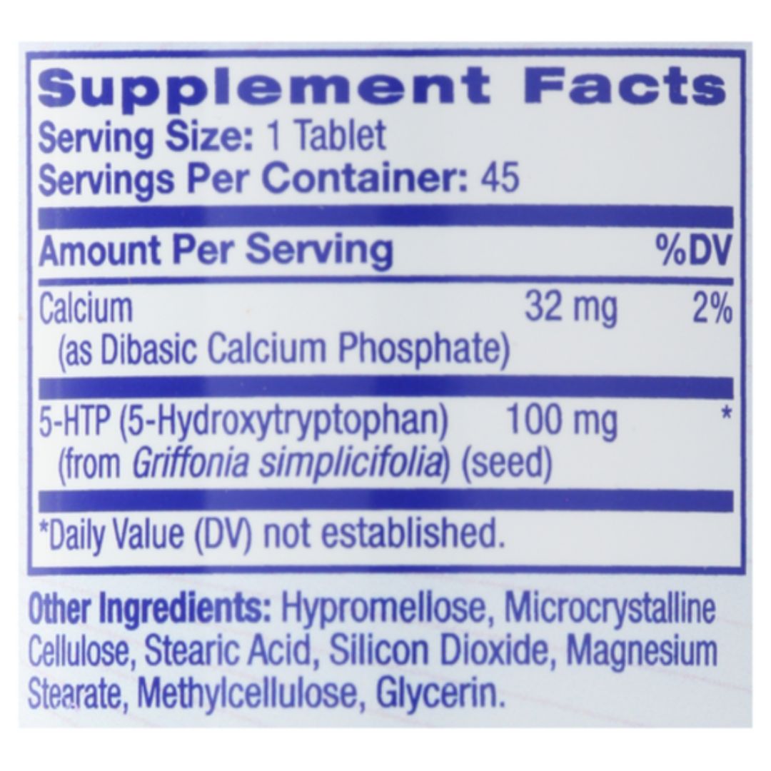 Table For Htp Natrol 5-HTP Time Release 100mg | Humor & Estresse - Primo Suplementos