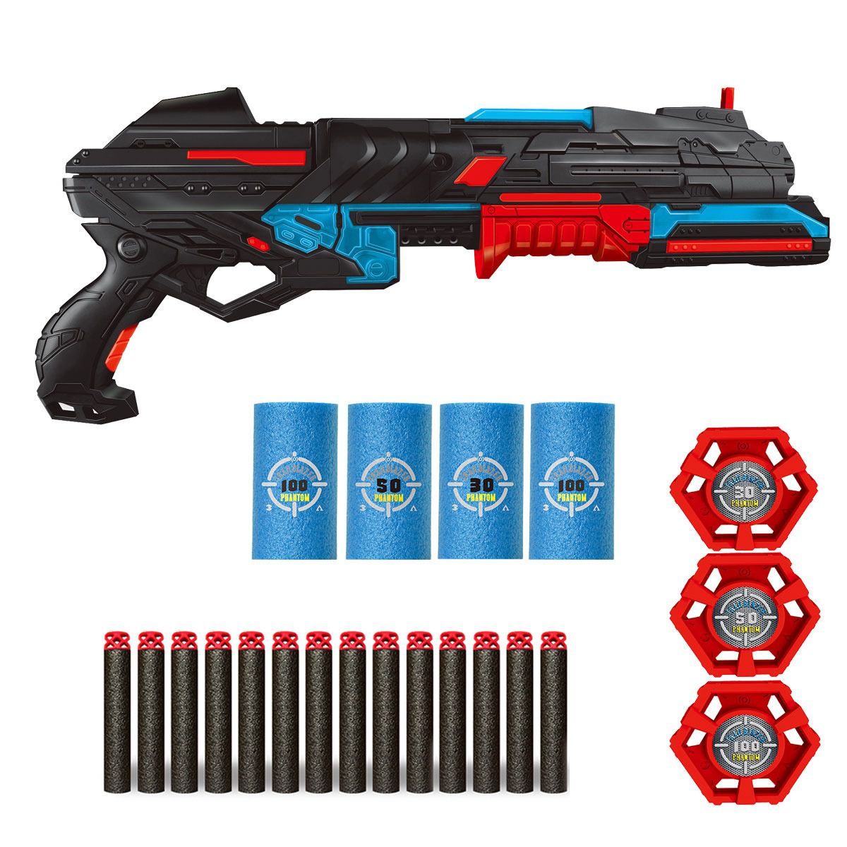 Lançador 3 Dardos Nerf Arminha Pistola Brinquedo Dinossauro