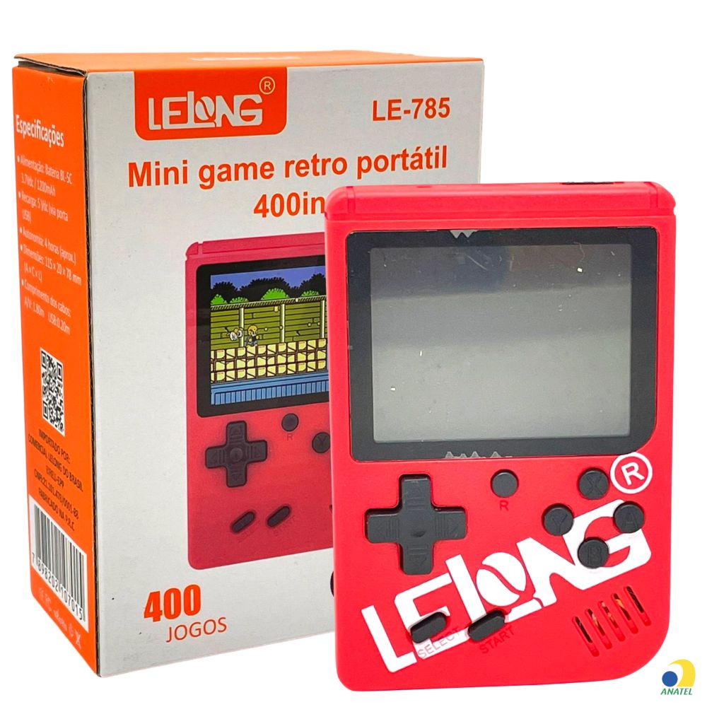 Mini Console Video Game Portátil Sup 400 Jogos Retrô Com Controle