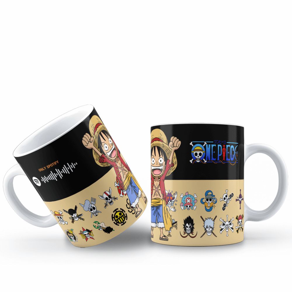 Caneca Anime One Piece Personagens