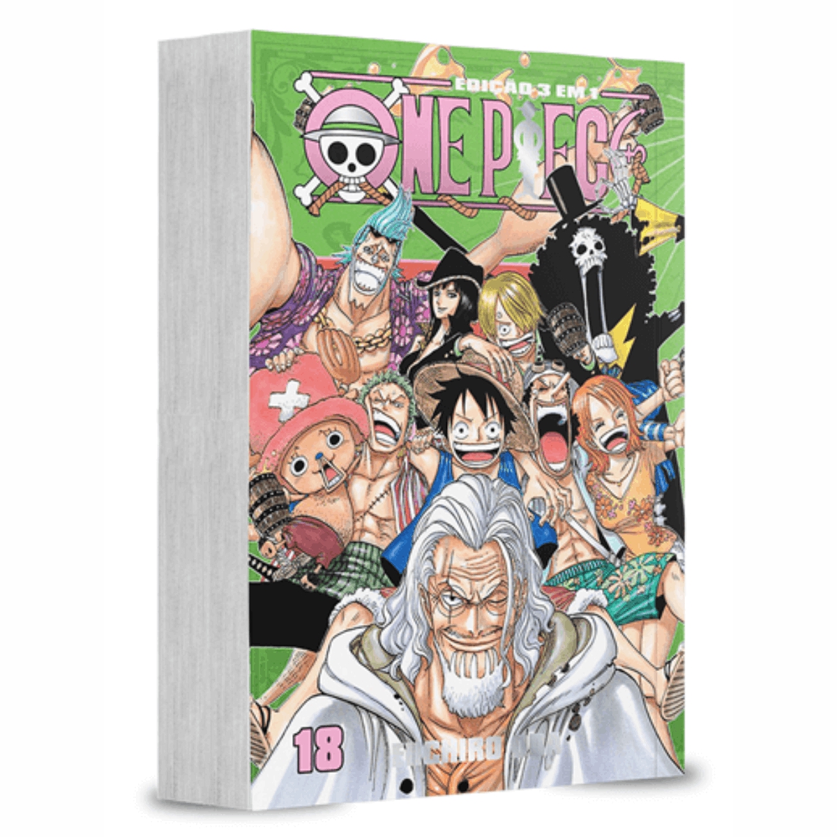 Mangá One Piece - 3 em 1 Volume 18 - MagicBox's, dragões