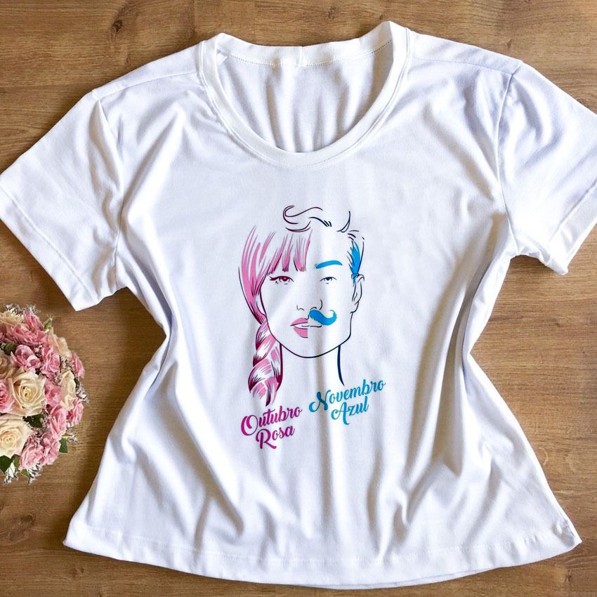 T-shirt Feminina Outubro Rosa Linda Lançamento 2023