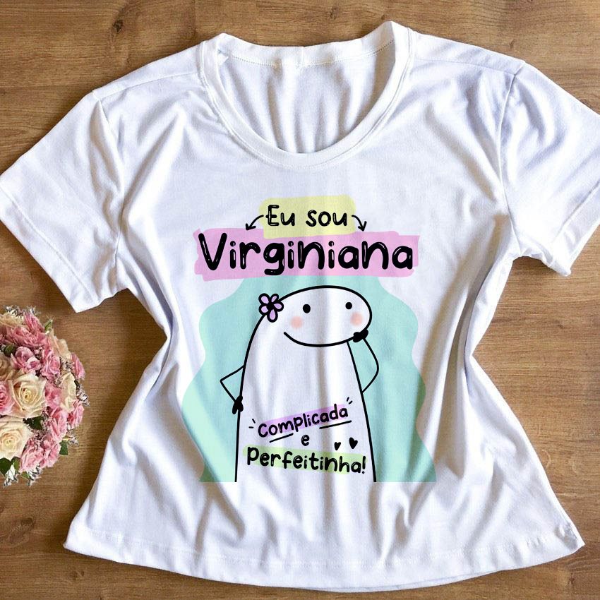 Camiseta EU SOU VIRGINIANA Signo VIRGEM - Flork Meme Boneco de Palito -  Zodíaco Horóscopo ZLprint