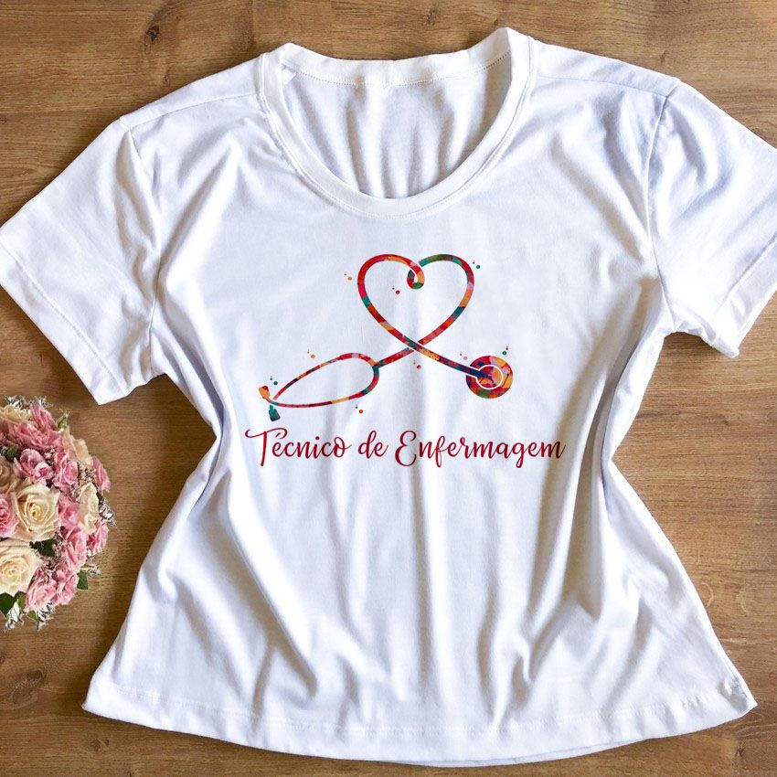 T-Shirt - Técnico de Enfermagem - Linda Estampa