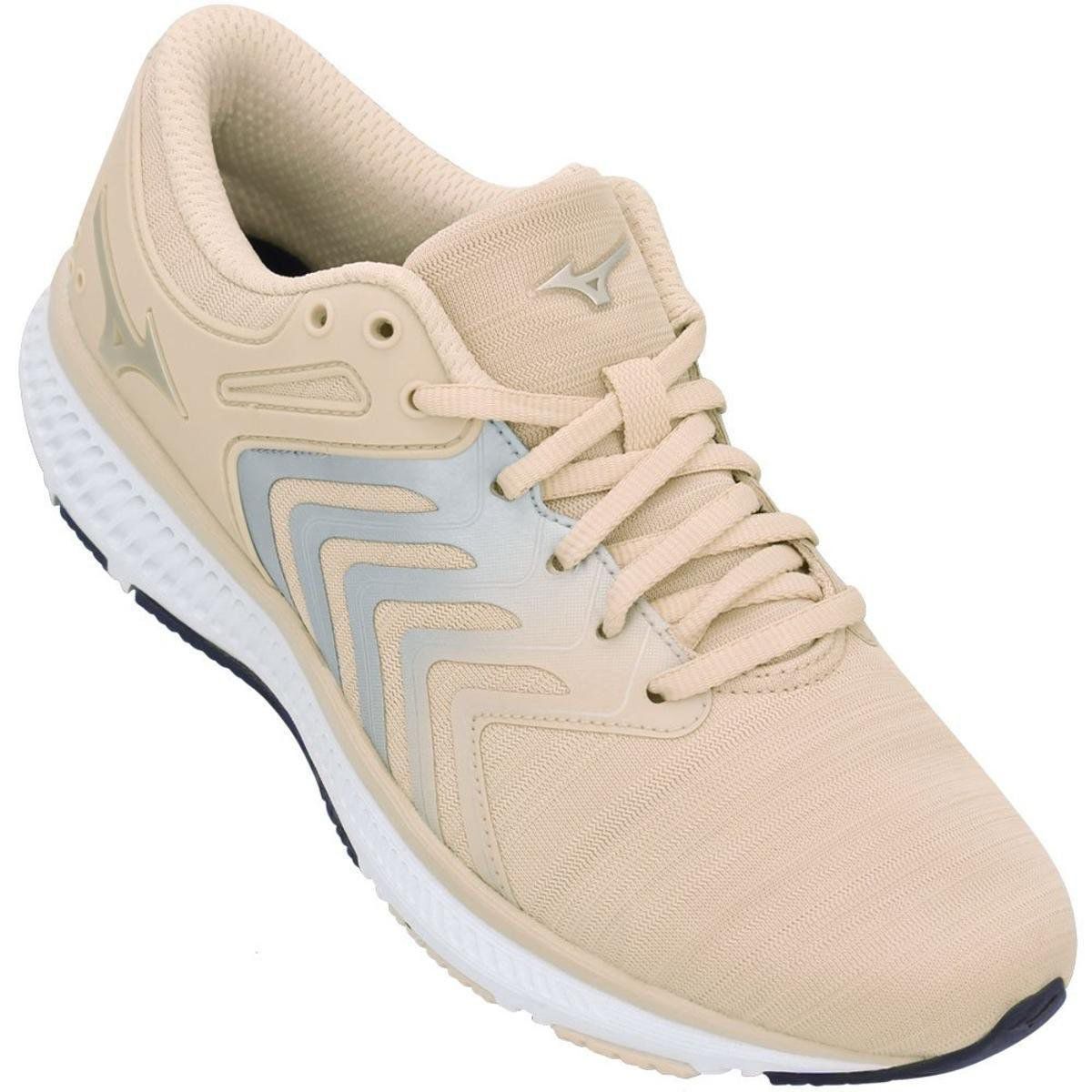 T nis Mizuno Arrow Feminino Bege e Cinza Claus Sports Loja