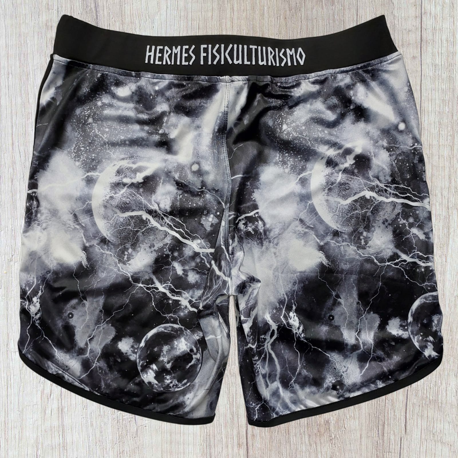 Bermuda Men's Physique Curta Thunder Moon - Hermes Fisiculturismo