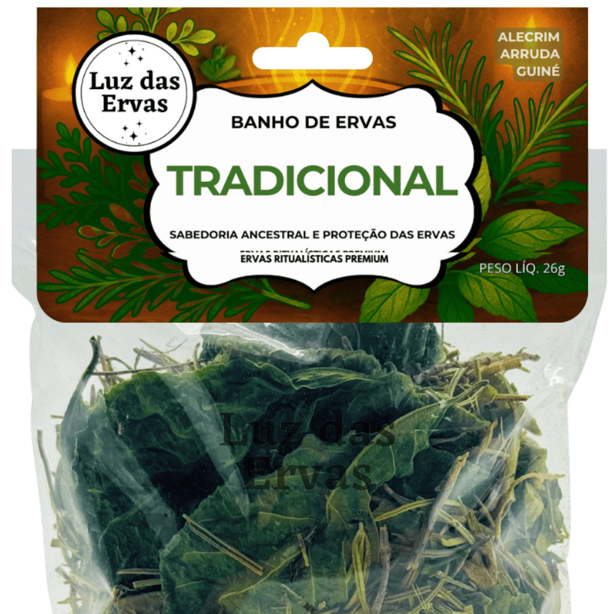 Banho de Ervas Tradicional (Arruda, Alecrim e Guiné) - Incensos, Pedras ...