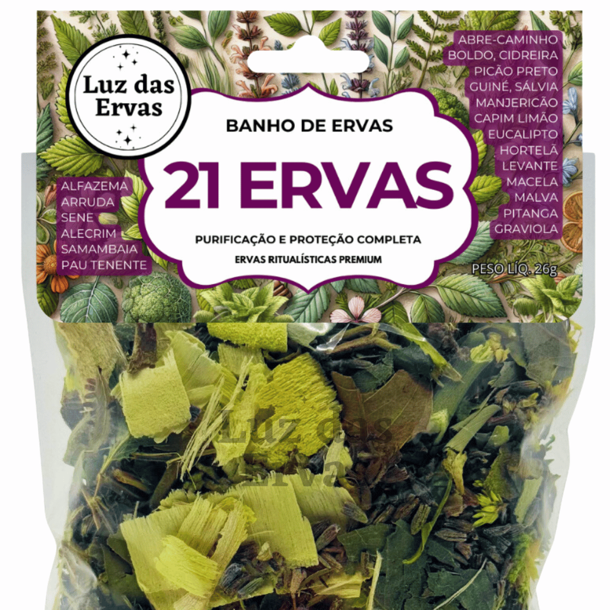 Banho 21 Ervas - Incensos, Pedras Naturais, Feng Shui, Japamalas e ...