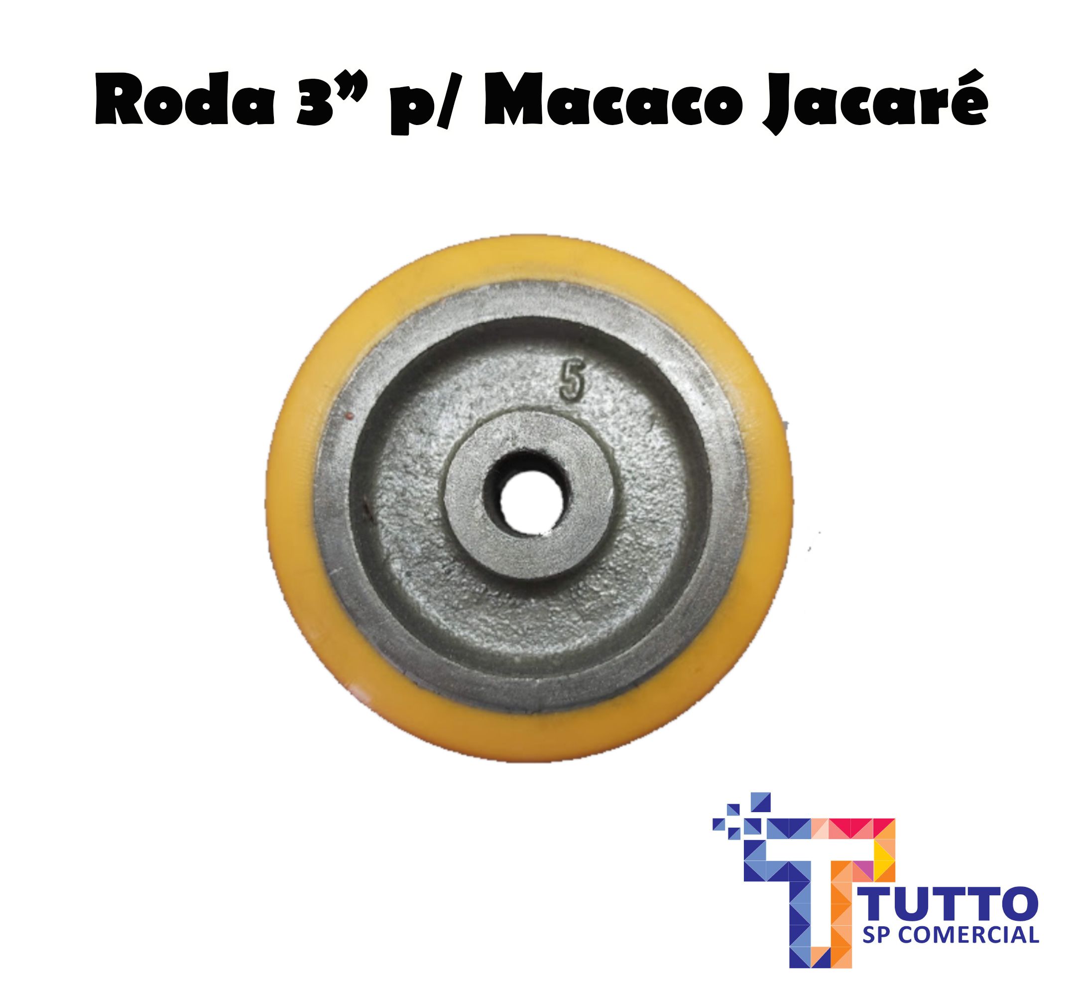 MACACO JACARE LONGO 5 TONELADAS RODA FERRO MJ5T RIBEIRO