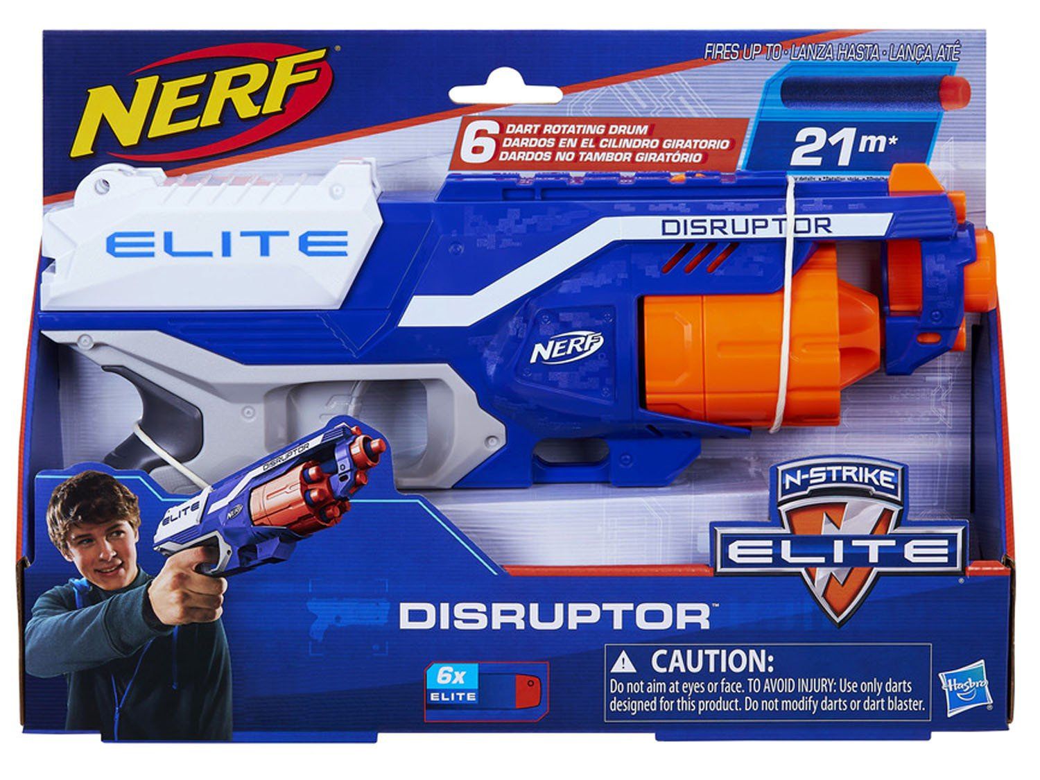 Nerf, Lançador Elite Disrupter, Vermelho e Cinza