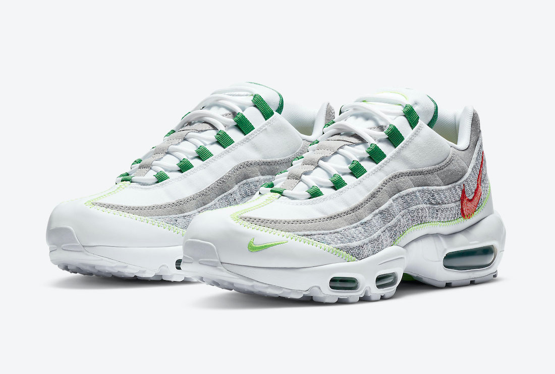 Nike air white green discount