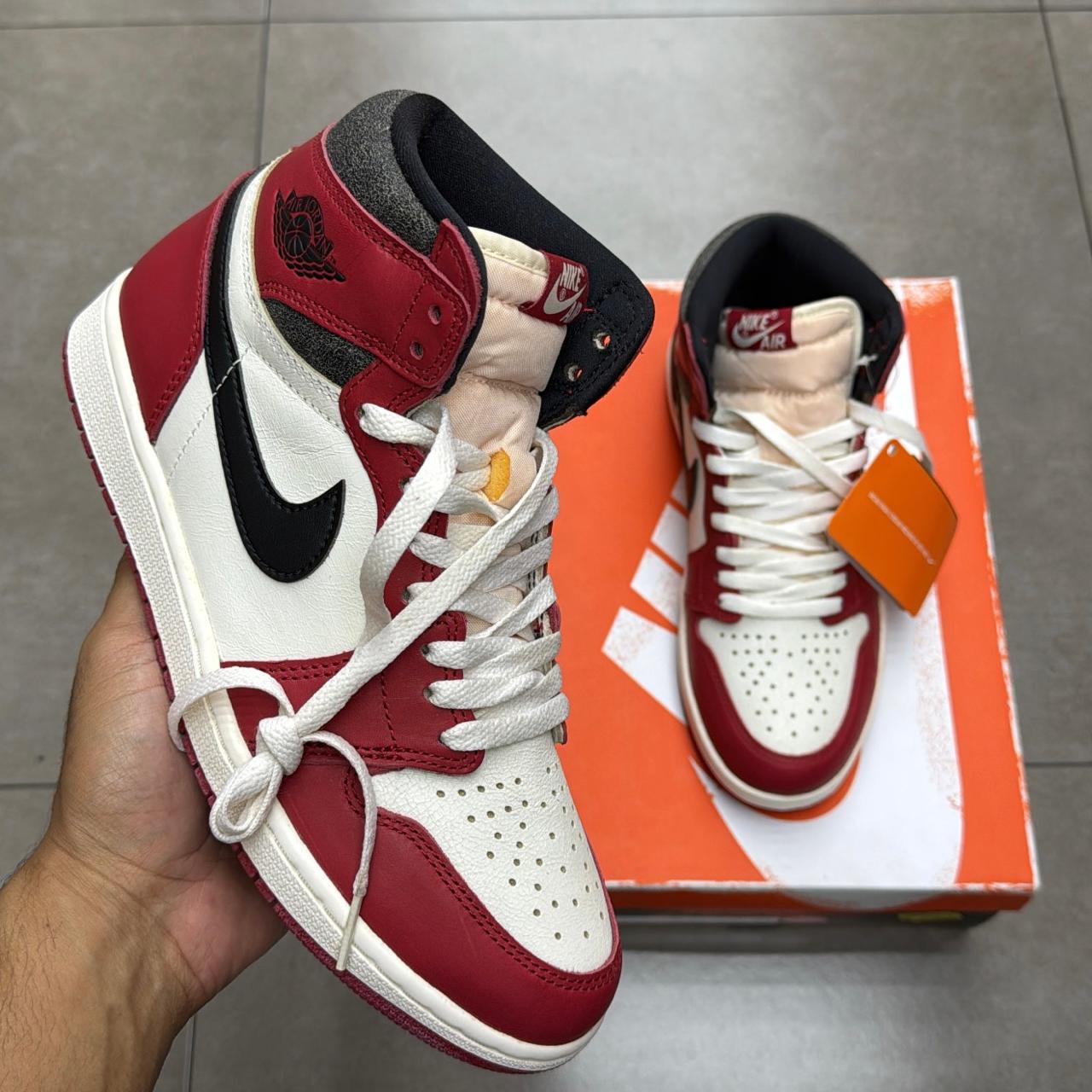 靴 Nike AJ 1 High OG \"Lost & Found/Chicago\" Jordan 1 Retro High OG Chicago Lost and Found Men's - DZ5485
