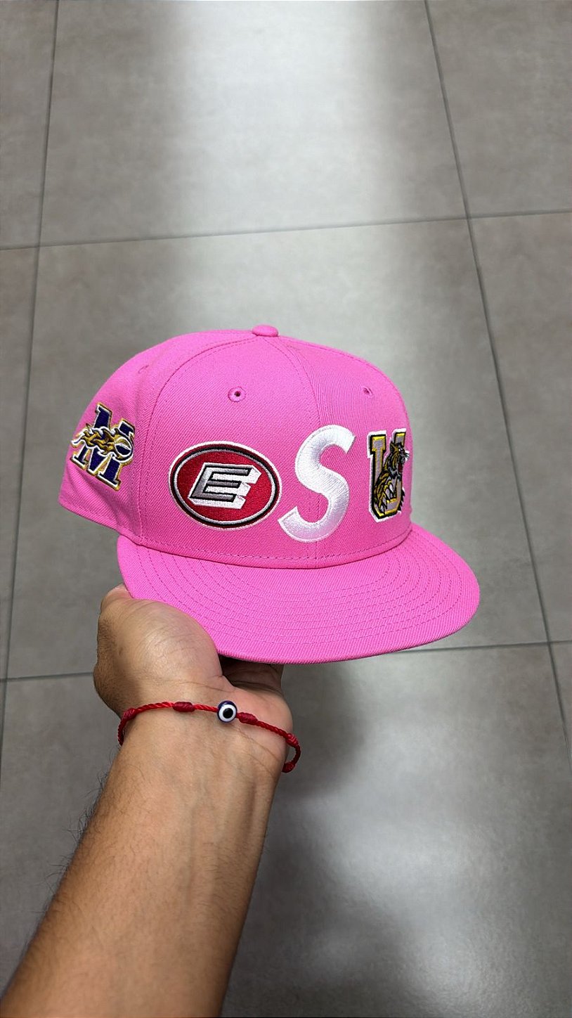 帽子 SUPREME Pink S Logo Cap NEW ERA X SUPREME BONÉ MASCOTS S LOGO PINK SS26-W3 - mercadohype