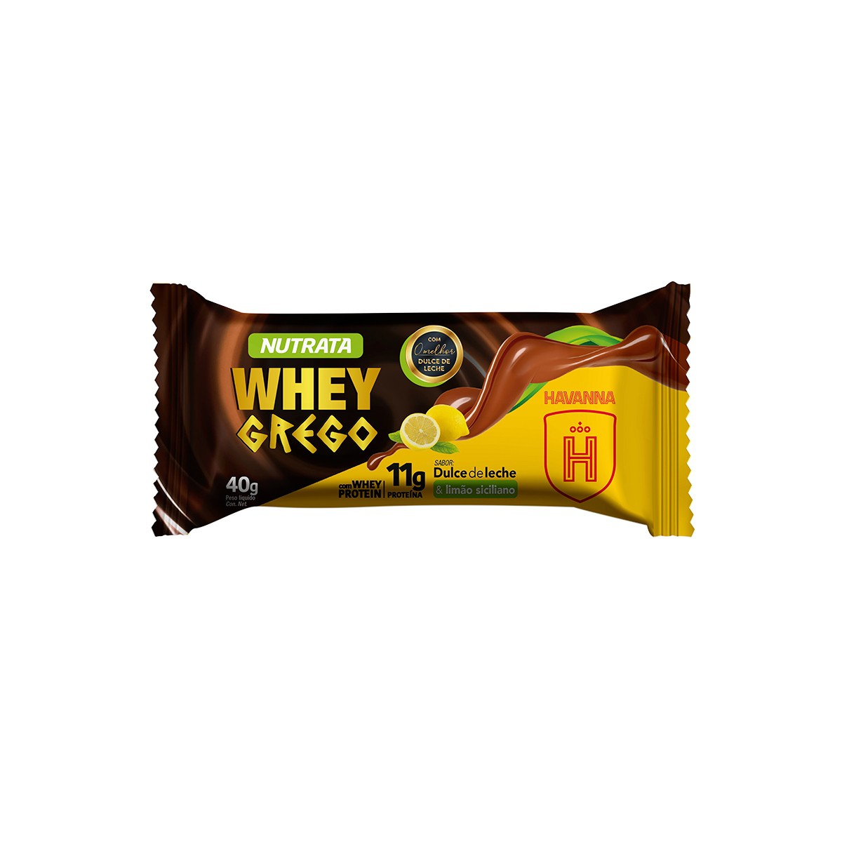 GREGO BAR HAVANNA DOCE DE LEITE E LIMÃO SICILIANO(40G) NOVO SABOR - NU - Be  Fit