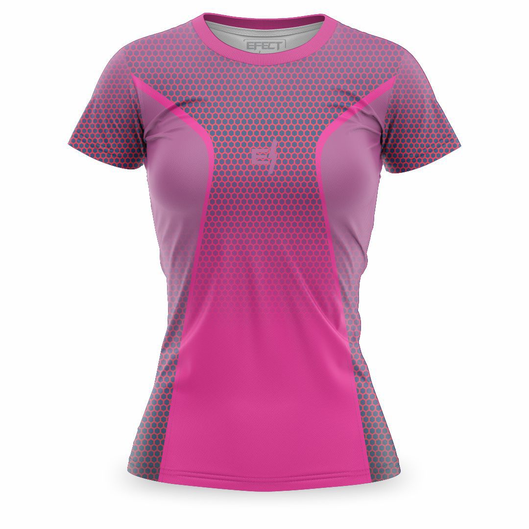 Blusa Feminina Regata Esportiva (est.Zumba 016)- Academia Caminhada  -cores-academia - G - ROSA