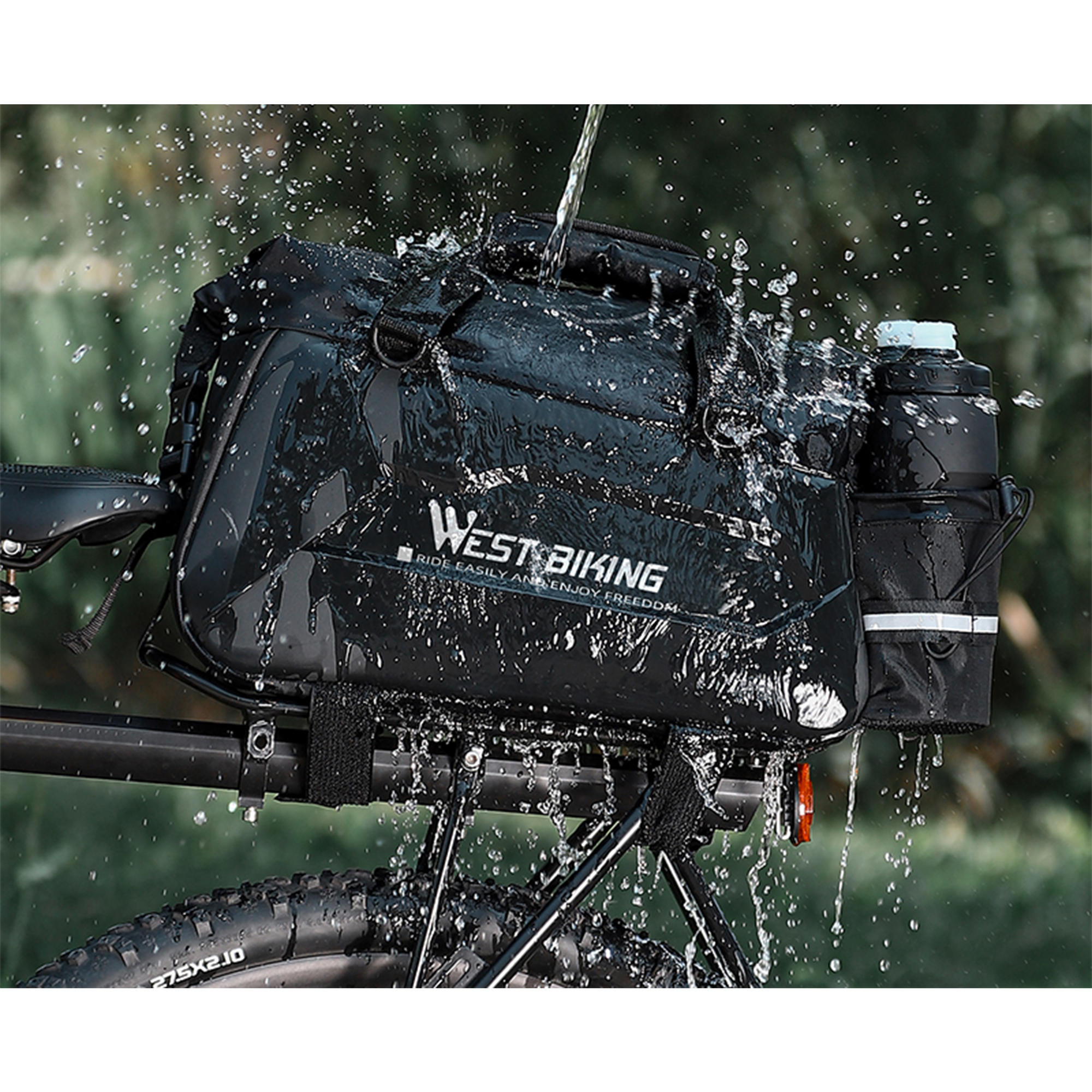 WEST BIKING Waterproof Bike Bag Cycling Sports Hiking Hydration Pack Backpack - Foto 4