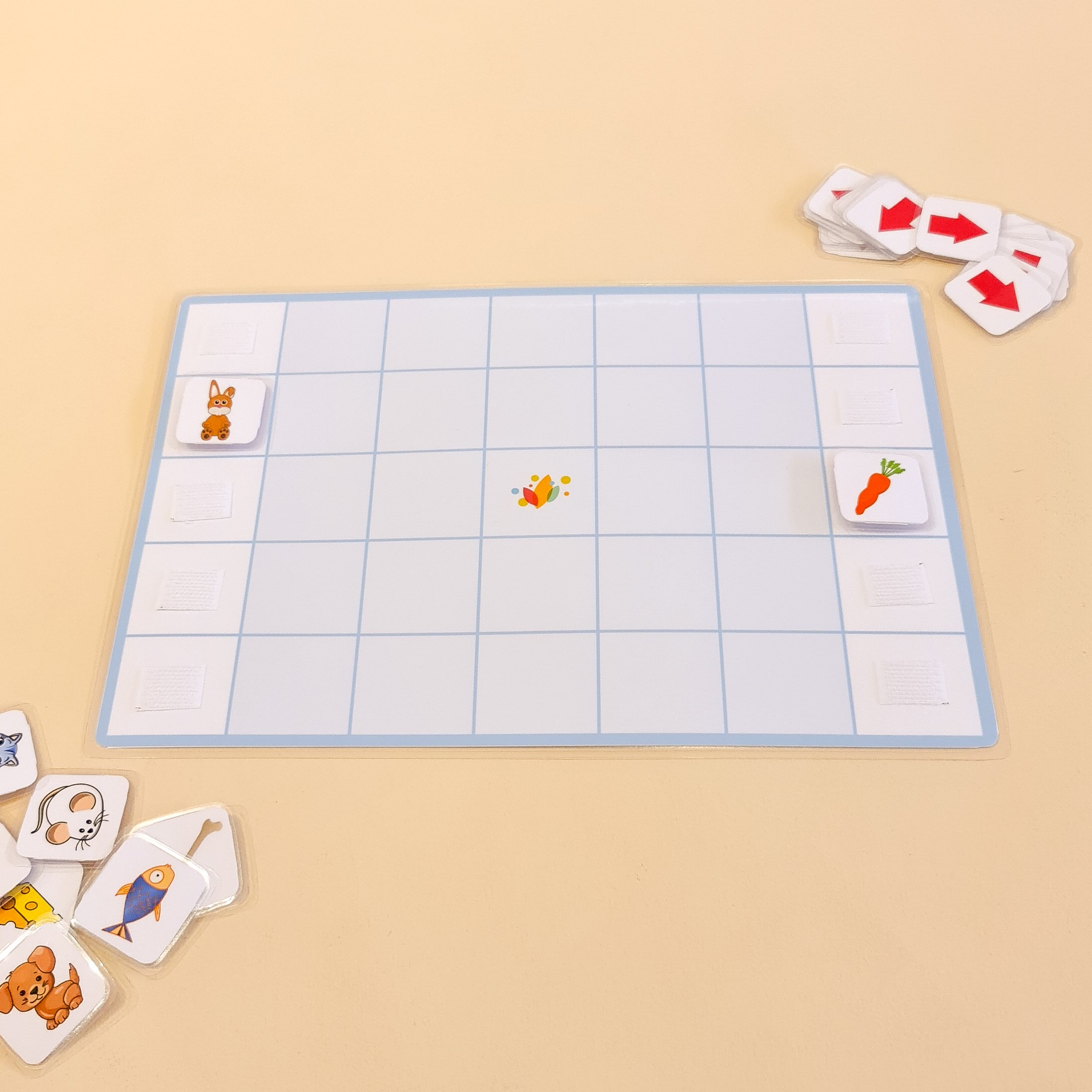 Jogo de Encaixe Quadrados e Círculos - Regador de Ideias- Jogos Educativos
