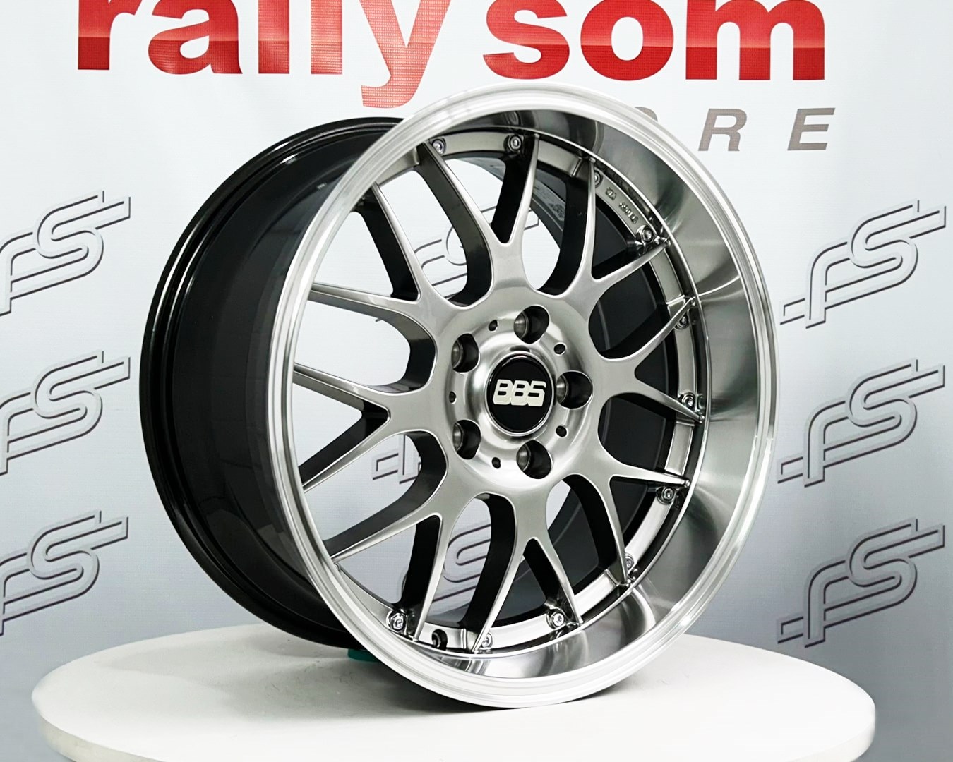 Jogo de Roda BBS RS-GT Cromo Look 5x120 - 18x8 e18x9 Offset 25 (Nv