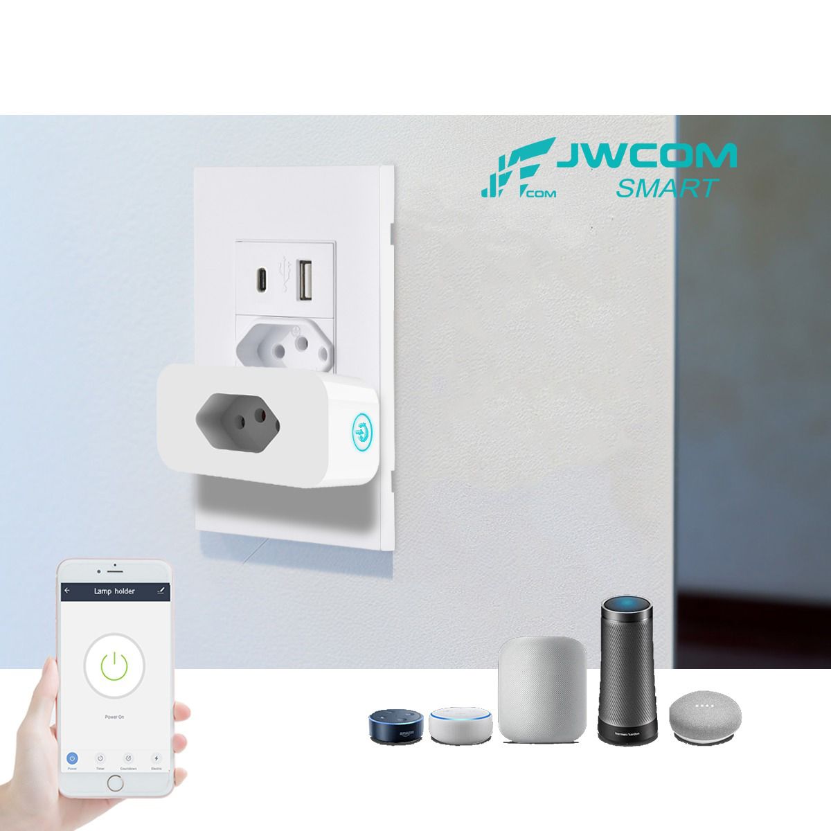 Tomada Inteligente 20 Amperes Wifi Tuya Mede Consumo - Alexa - Bragante ...
