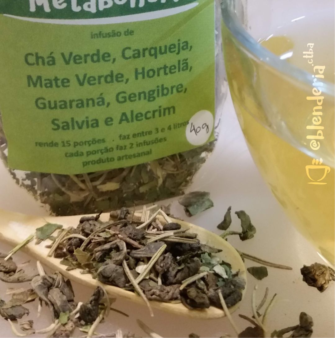 Chá Verde, Carqueja, Mate Verde, Hortelã, Guaraná, Gengibre, Salvia e  Alecrim 30g - blenderia.ctba