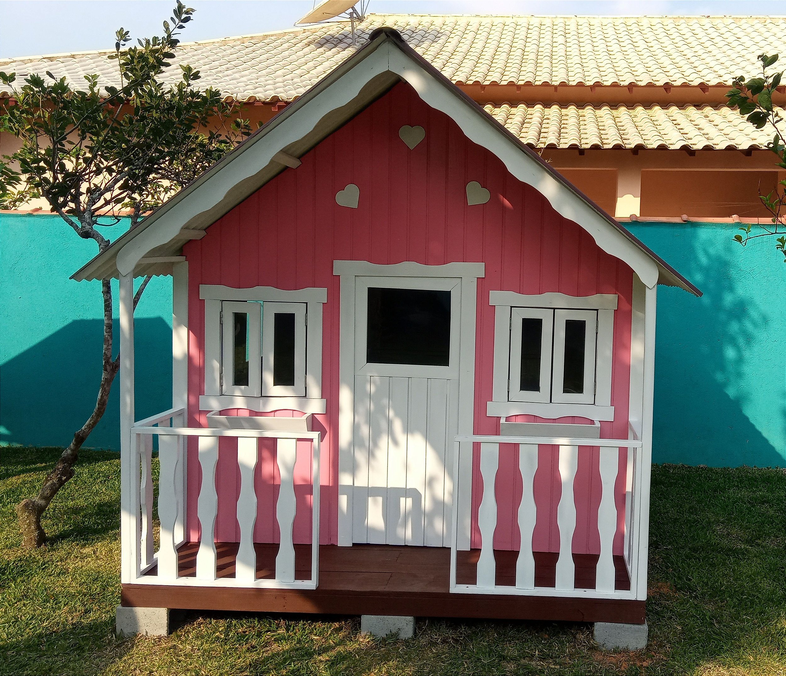 Casinha de madeira - Premium - (Autoclavada) - Extra Grande. - Fábrica de  Casinhas - Casas infantis personalizadas em madeira.