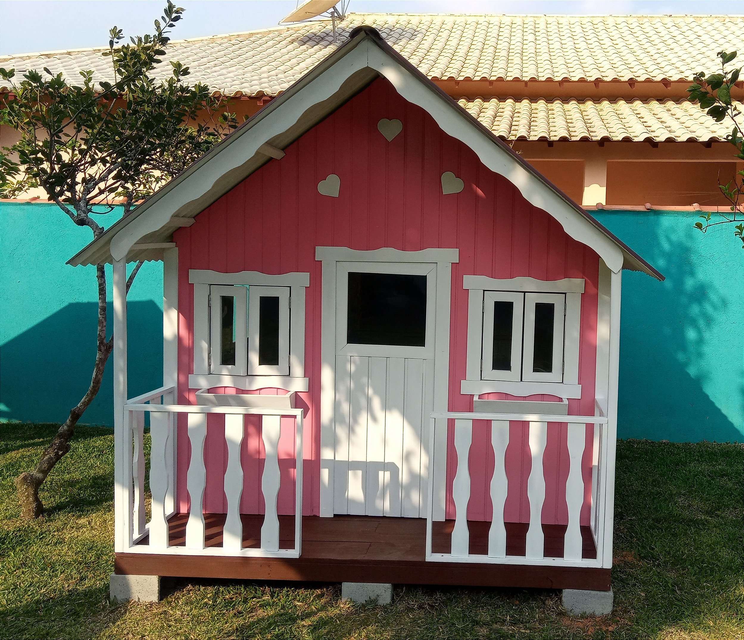 Casinha de Bonecas Infantil em Madeira MDF Casa de Brinquedo 2