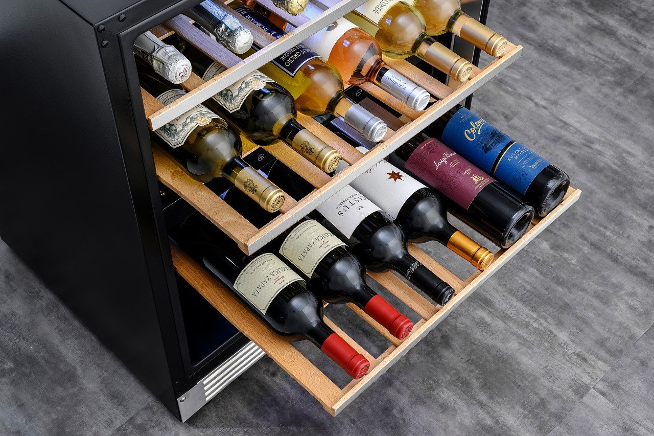 Adega de Vinhos Tecno Professional Gourmet 136 Litros Dual Zone de ...
