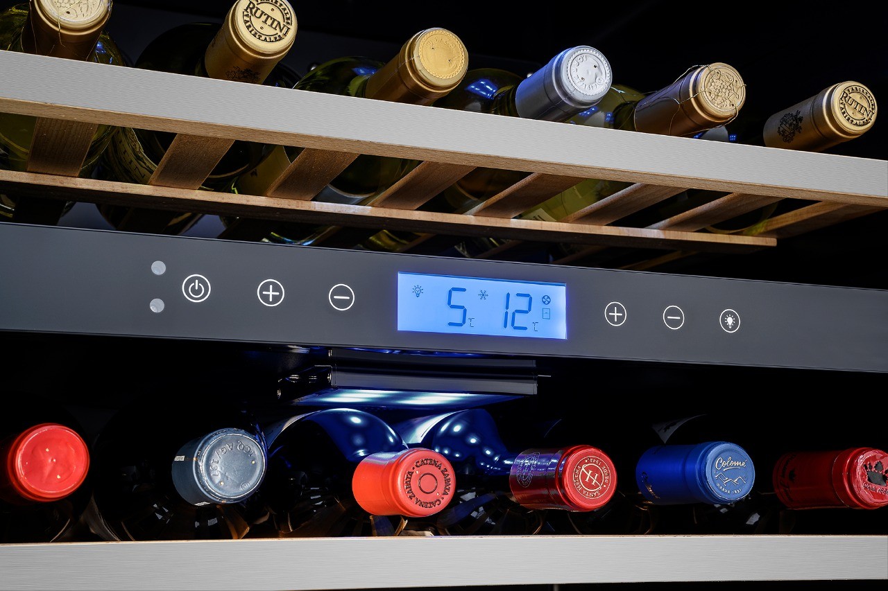 Adega de Vinhos Tecno Professional Gourmet 136 Litros Dual Zone de ...