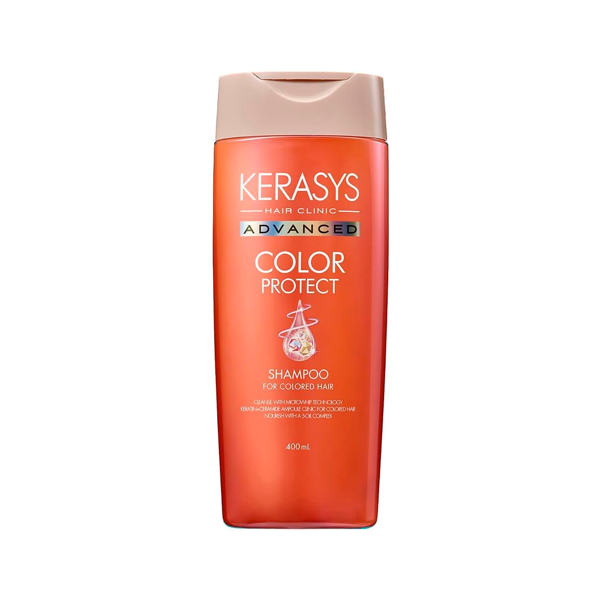 Shampoo Advanced Color Protect de 400ml da KeraSys Hair Clinic Total