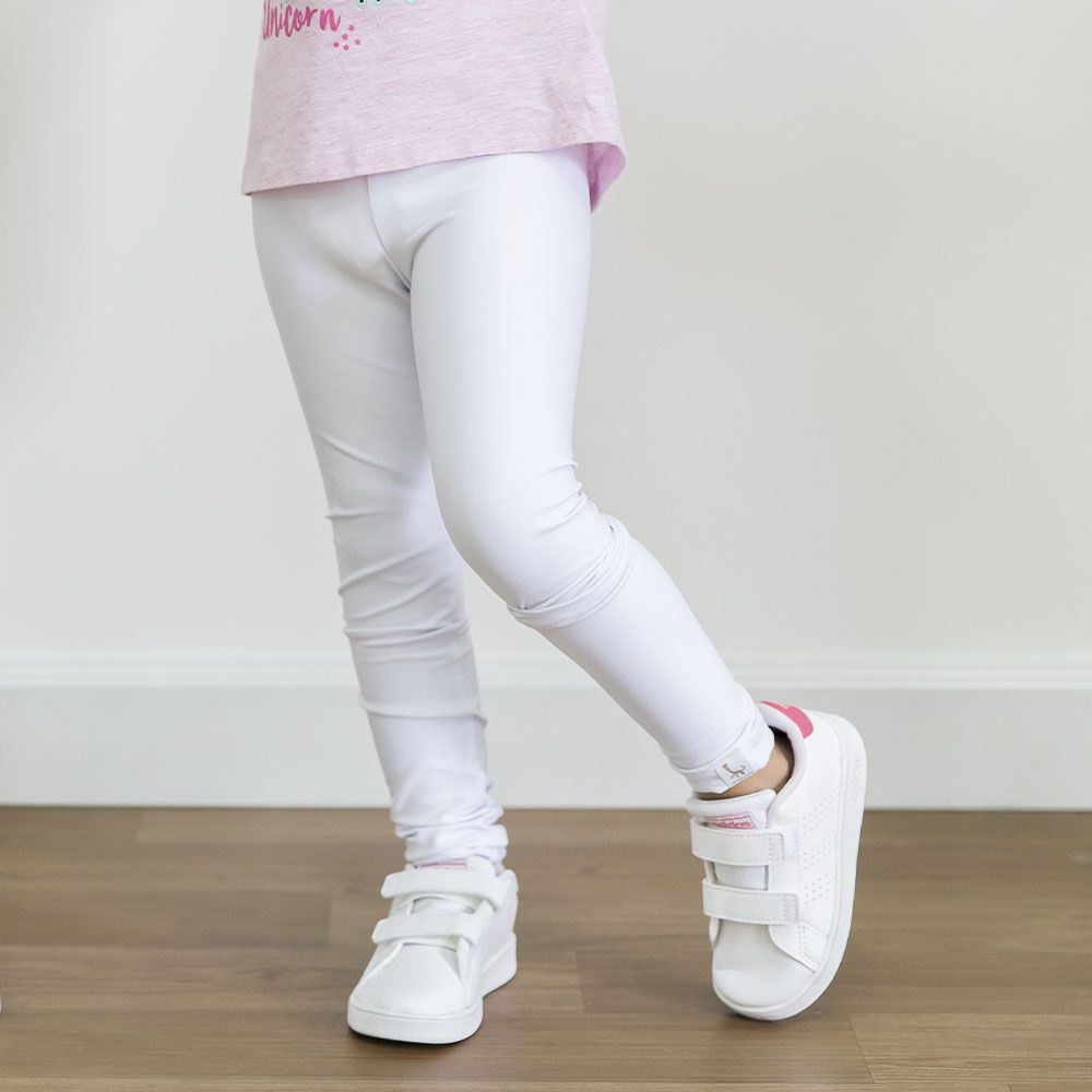 Calça Legging Infantil Branca Básica - Calça legging Infantil -  Cambitinhos, legging infantil