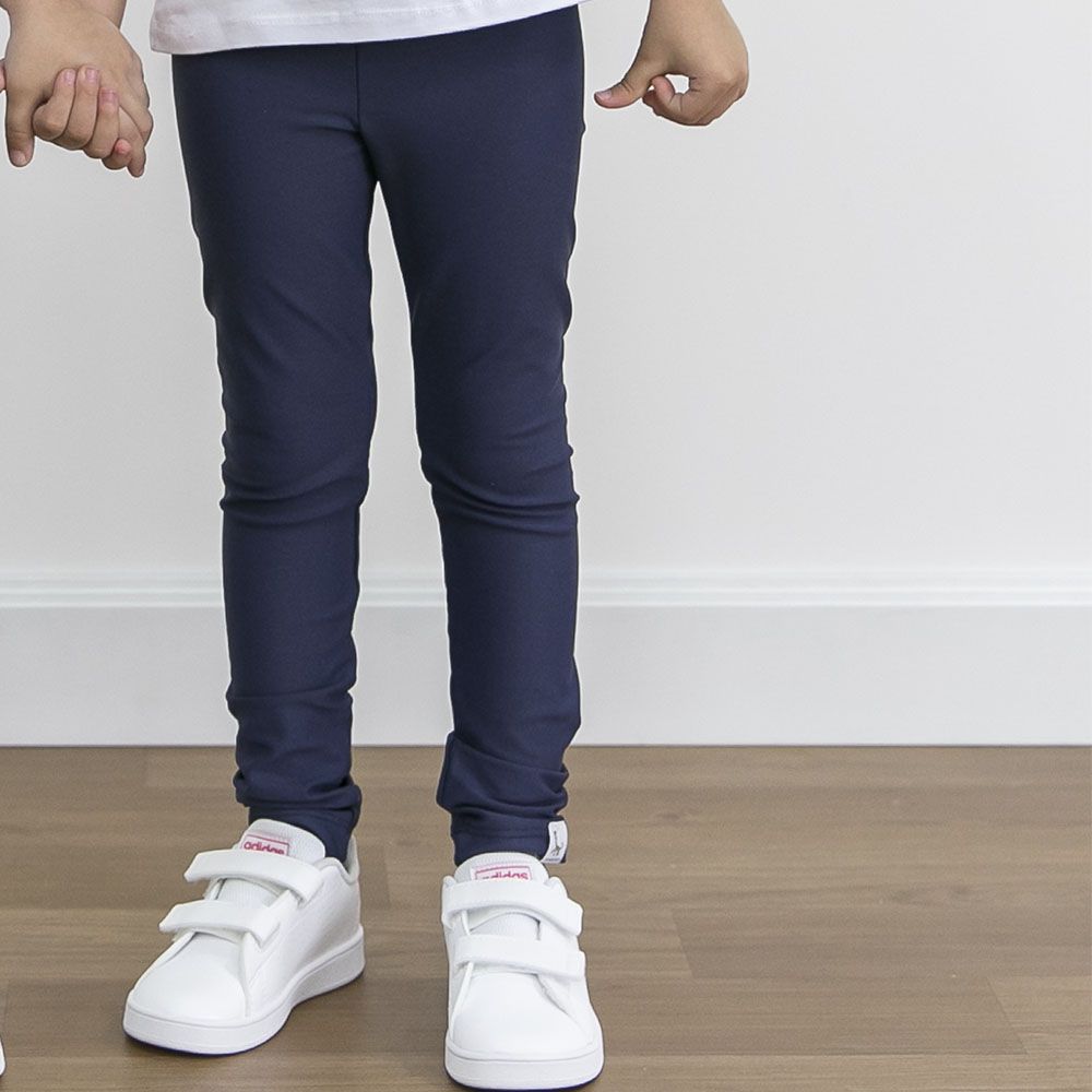 Calça Legging Infantil Branca Básica - Calça legging Infantil - Cambitinhos