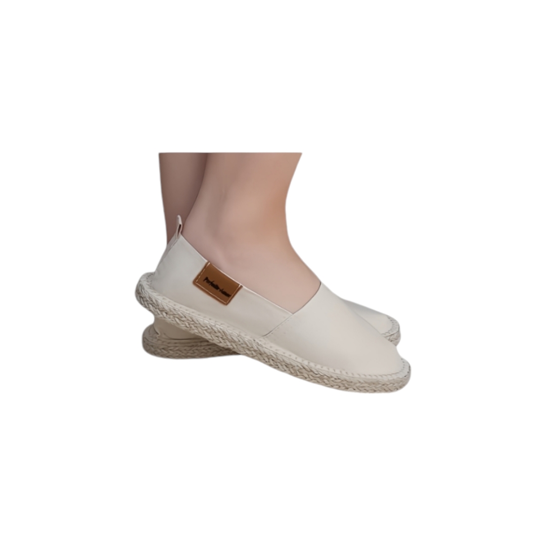 ALPARGATA FLAT MADRID CREME Calcados Perfeito Amor