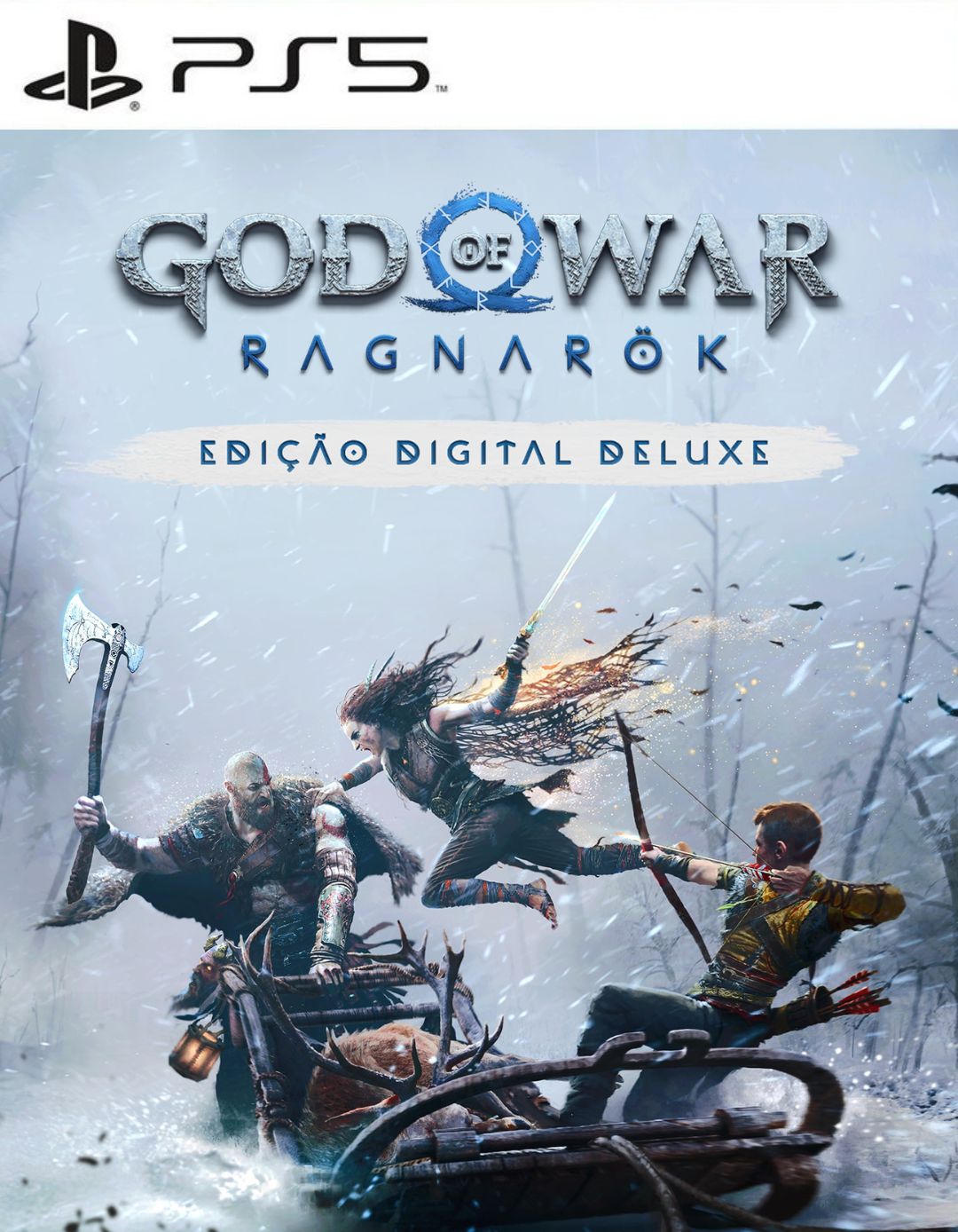 Veja a capa do livro de artes The Art of God of War: Ragnarok