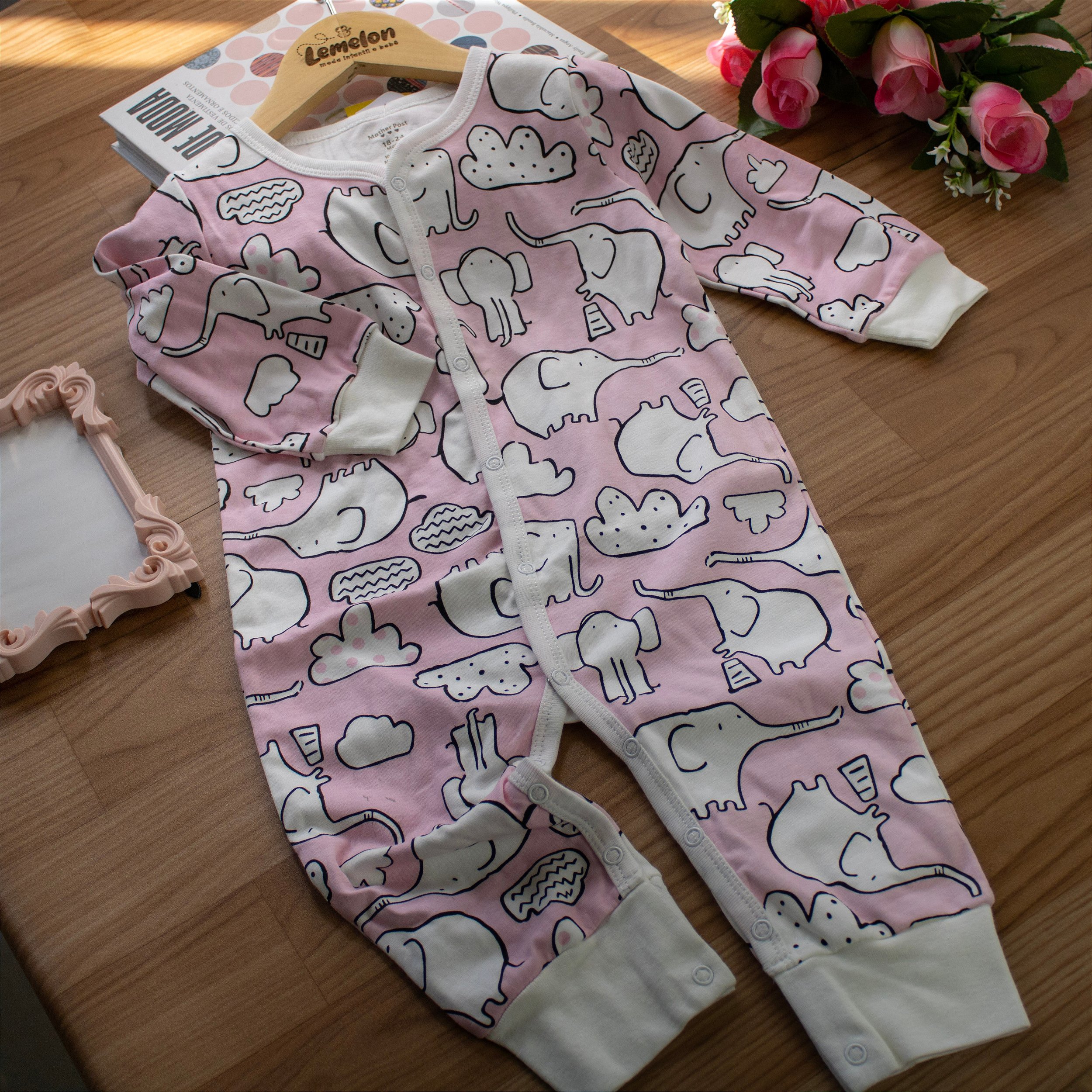 Vestido Infantil Elefantinhos Fofos