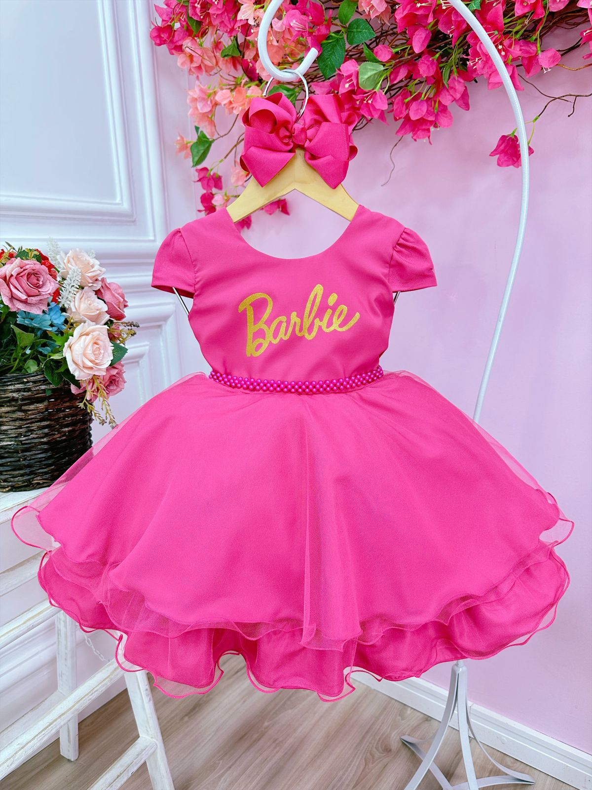 Vestido Barbie Infantil Temático