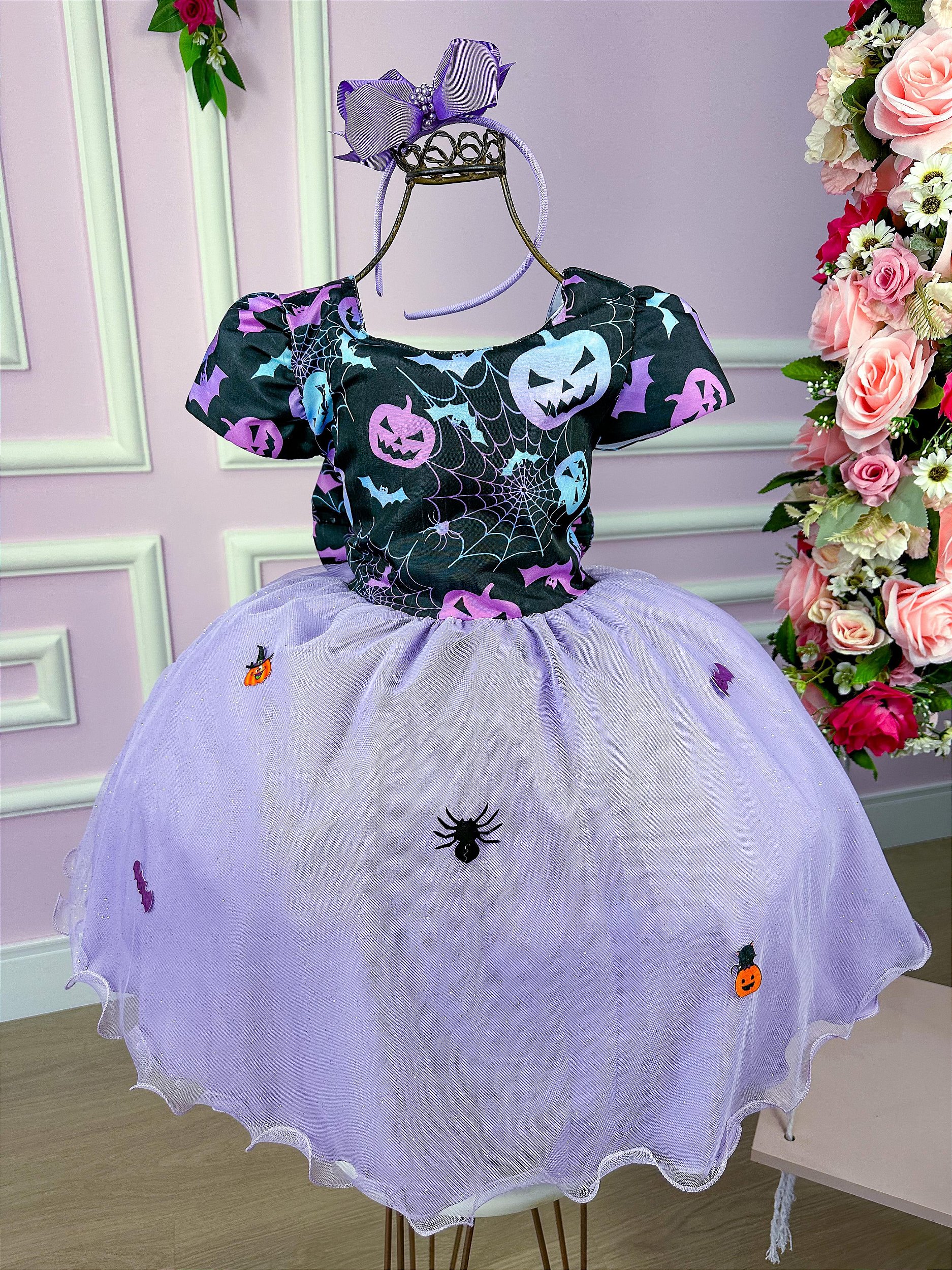 Vestido Infantil Princesa Sofia Lilás Aniversário